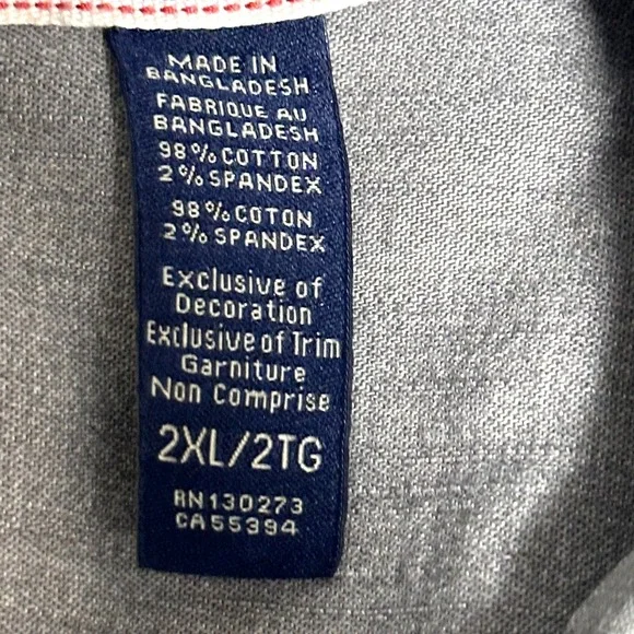 Wrangler Men's 2XL Casual Button Shirt Workwear Cotton Blend Easy Care - Picture 10 of 14